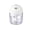A003- White, variant on Prep, Mini Chopper, Electric Garlic Chopper, Student Processor, White Cordless 4.5X3.5 Inch Electric Garlic Mincer, Portable Cordless Grinder with Sharp Grinder Blades, Clear