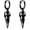 Black Crow Skull, variant on Sword Drop Earrings 925 Sterling Silver Dagger Hoop Dangle Earrings Viking Jewelry Gift for Women Men