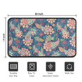 thumbnail image 5 of Blue Paisley and Floral Pattern Door Rugs,Washable Non Slip Door Mats Indoor,Decorative Door Mats,Entry Mat Indoor for Entrance,Bedroom,Kitchen,Bathroom,30"x17", 5 of 6