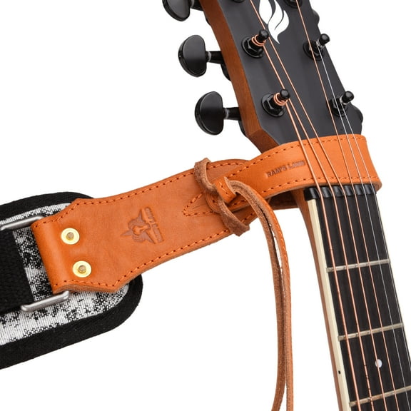 Leather Guitar Neck Strap Lock Guitar Strap Button, Headstock Adapter Tie