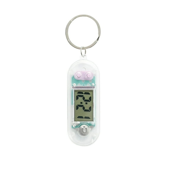 Mini Keychain Clock With Real-Time Digital Display, Silent Electronic Timepiece For Study Room And Classroom Use, Small Lightweight And Portable, Easy To Hang On School Bags,