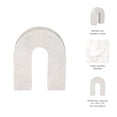 thumbnail image 5 of Arch Marble Stone Sculpture Figurine for Home and Bathroom Decor - Modern Decorative Object for Office and Room - Minimalist Ornament for Living Room, Shelf and Coffee Table Decor - 7", White, 5 of 12
