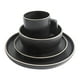 thumbnail image 3 of Juego de vajilla Gibson Home Zuma, 16 piezas, redondo, negro, 3 of 6