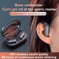 thumbnail image 2 of Kripyery 1 Set Wireless Earphones Bone Conduction Ear Hook Long Battery Life Noise Reduction HiFi Sound Bluetooth-compatible 5.3 Headphones for Business, 2 of 8