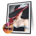 thumbnail image 1 of Cuadros Decorativos Taladro de forma especial parcial de diamantes de imitación de pintura de mujer para decoración (PA166) Tmvgtek embutido en tela, 1 of 8