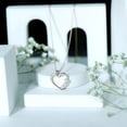 thumbnail image 5 of 0.25 CT Moissanite Heart Pendant for Women (D-VS1 Quality, Rosec Jewels), 925 Sterling Silver, 5 of 8
