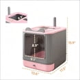 thumbnail image 2 of Enclosed Cat Litter Box Slide Out Tray Adjustable Door for Small Medium Cats, 2 of 8