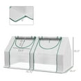 thumbnail image 4 of Outsunny 6' x 3' x 3' Portable Greenhouse with Two PE/PVC Covers, Clear, 4 of 9