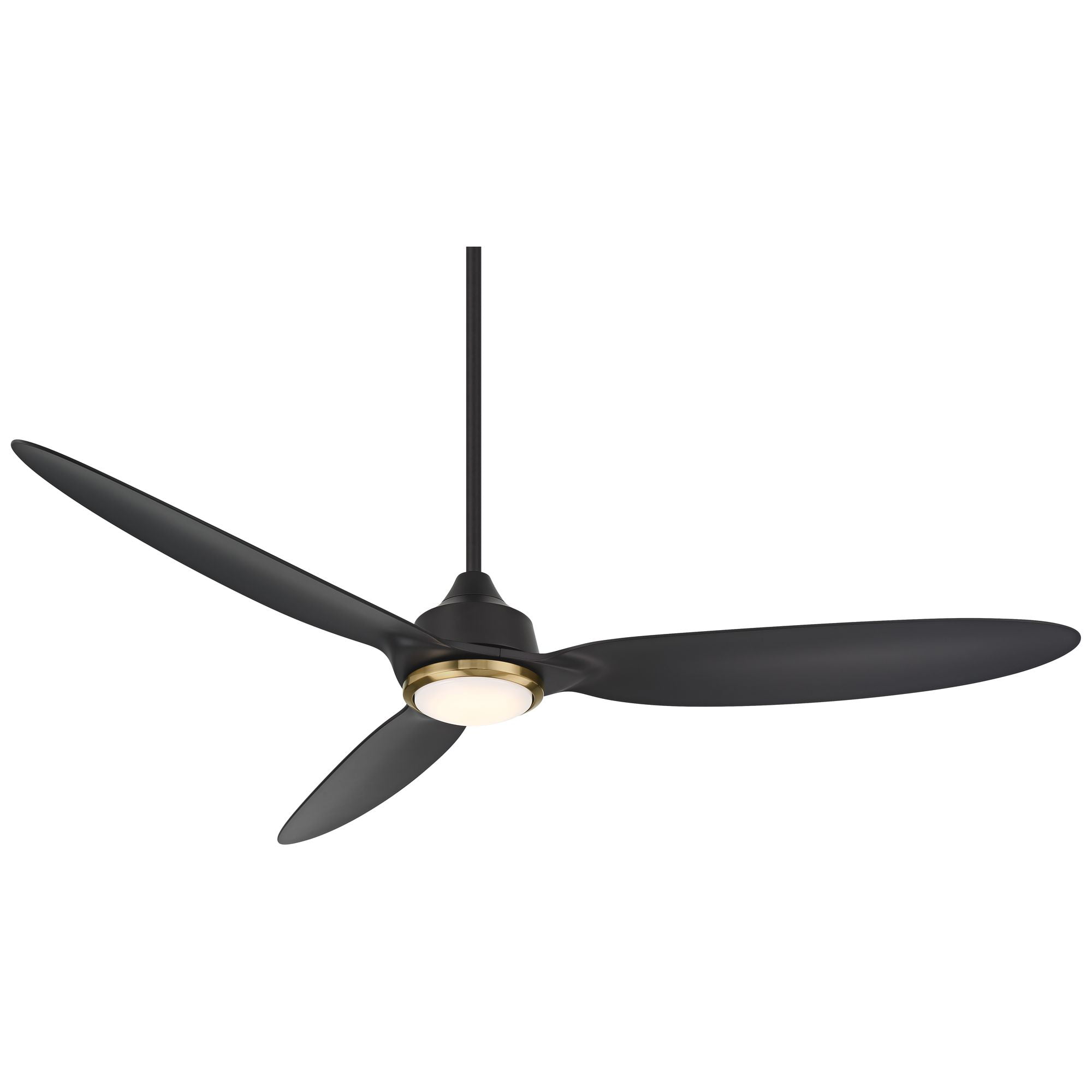 Casa Vieja 60" Revere Indoor Outdoor Ceiling Fan 3 Blade Customize LED Remote Control Matte Black Finish Bedroom Patio Damp Rated