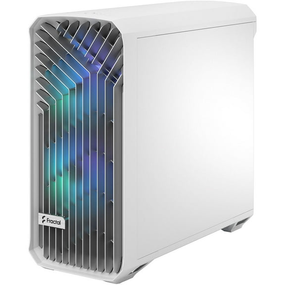 Fractal Design Torrent RGB White E-ATX Tempered Glass Window High-Airflow Mid Tower Computer Case