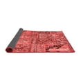 thumbnail image 2 of Ahgly Company Indoor Round Patchwork Red Transitional Area Rugs, 4' Round, 2 of 4