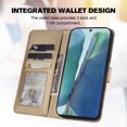 thumbnail image 4 of Cute Cartoon Wallet Phone Case for Samsung Galaxy Note 20 with Card Holder Soft PU Leather Kickstand Cover for Men and Women Magnetic Shockproof Protective with Lanyard, Khaki, 4 of 9