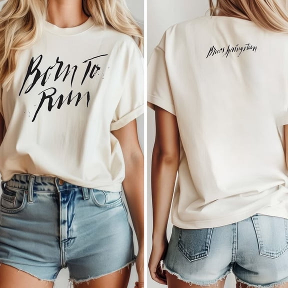 Bruce Springsteen Born To Run 50th Anniversary Ringer Tee T-shirt Sizes S-5XL Goldengate
