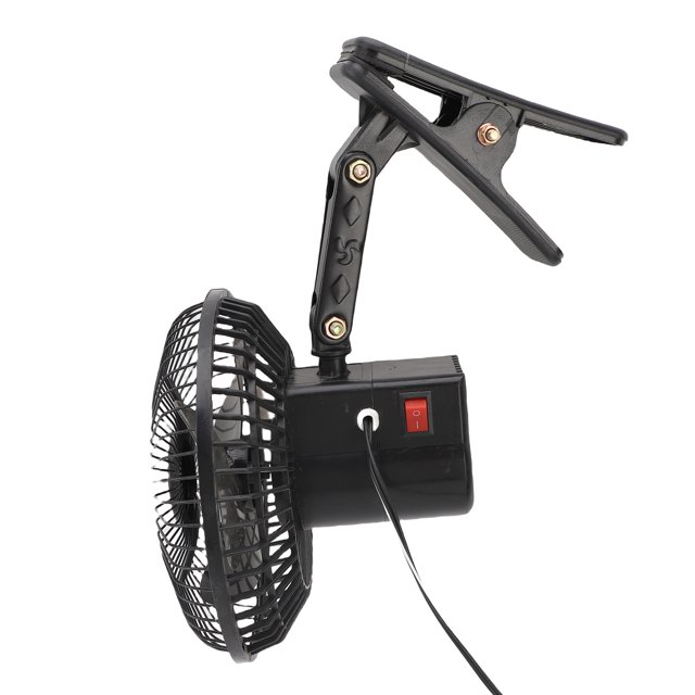 Ventilador de Enfriamiento de Automóviles Ventilador de Black Metal de Servicio Pesado Portátil para Remolques RV RV SUV