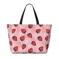 thumbnail image 2 of Disketp Strawberries Bolsa de Playa de Gran Capacidad, Bolso Impermeable y a Prueba de Arena para Mujer, Ideal para Playa, Piscina y Natación, 2 of 7