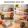 thumbnail image 4 of Caja de condimentos XJMWXHFC transparente de 4 piezas con tapas y cucharas, 4 of 7