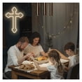 thumbnail image 2 of Cruz De Jesús, Letrero De Neón Con Alimentación USB, Decoración De Pared Para El Hogar, Bodas Cristianas, Fiestas Y Año Nuevo. Medidas: 40x29cm, 2 of 8