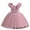 Pink, variant on Girls Dresses Size 6 Embroidered Puff Tulle Flutter Sleeve Flower Girl Dress 3-7T Wedding Birthday Party Kids Clothes, Pink, 3 Years