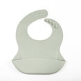 thumbnail image 4 of 3pcs Food Grade Silicone Baby Bibs Neutral Colors Universal, 4 of 20
