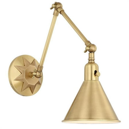 

Morgan 1 Light Aged Brass Wall Mount by Crystorama MOR-8801-AG in Brass Finish