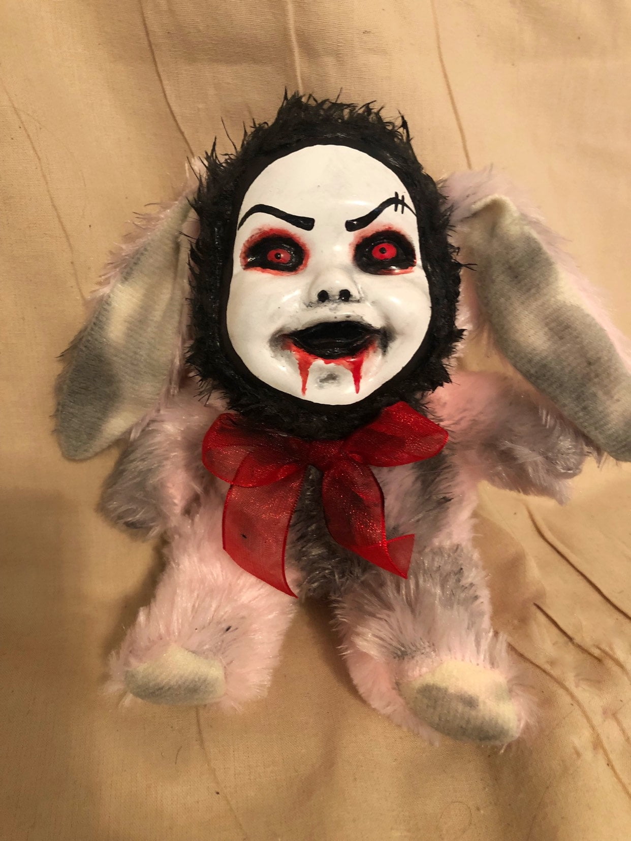 creepy bunny doll