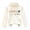 A, variant on Little Girls Neck Base Layer Printed Long Sleeve Thermal Undershirt Size 5-6T ,White
