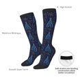 thumbnail image 4 of Gukieu Shining Christmas Tree Print Contrast Color Stockings, Elastic Sports Socks Warm Socks Clothing Accessories, Adult Unisex, 4 of 6