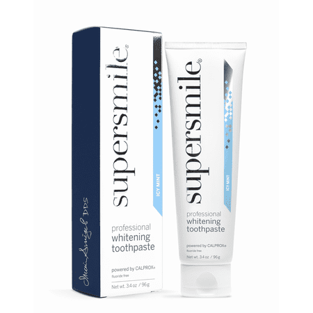 Supersmile Fluoride-Free Whitening Toothpaste, Icy Mint, Enamel Safe