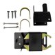 thumbnail image 2 of Pestillo de puerta de dos vías con cerradura, de metal resistente, resistente al desgaste, de rendimiento, herrajes para cercos de establos y, 2 of 9