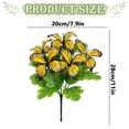 thumbnail image 3 of Artificial Butterfly Flower Bouquet Colorful Faux Stems for Garden Patio Home Wedding Vase Decor Photo Prop,Artificial 5-Branch Butterfly Flower Bouquet,Outdoor Decor for Garden, Wedding(Orange,), 3 of 9