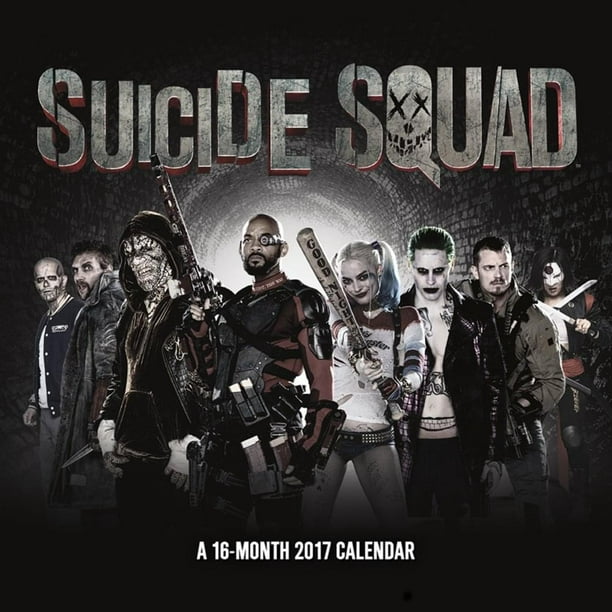 Suicide Squad Calendrier Mural 2017 12" X 12"