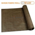 thumbnail image 1 of TANG Sunshades Depot 16' x 28' Shade Cloth 180 GSM HDPE Brown Fabric Roll Up to 95% Blockage UV Resistant Mesh Net, 1 of 5