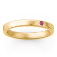 thumbnail image 3 of Stackable Birthstone Ring with Engraving - Ruby (July), 3 of 7