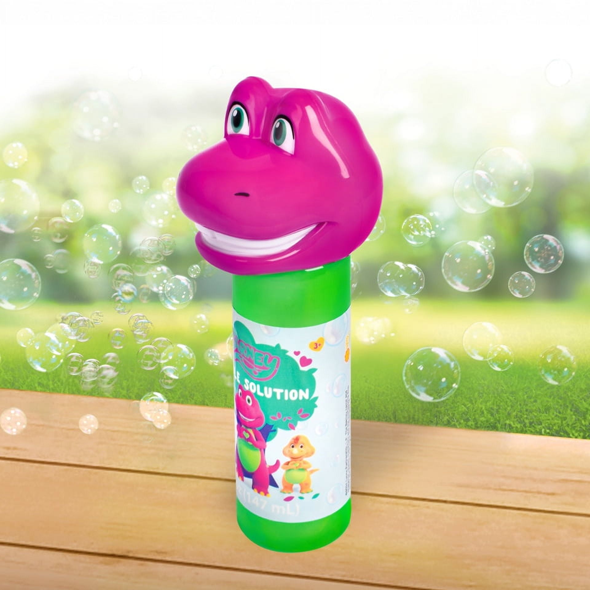 Barney Bubble Solution Bottle, Children Ages 3+
