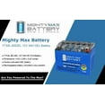 thumbnail image 3 of YTX4L-BS GEL Replacement Battery for Parts Unlimited YTX4L-BS + 12V 1Amp Charger, 3 of 8