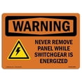 thumbnail image 1 of SignMission OS-WS-A-1824-L-12692 18 x 24 in. OSHA Warning Sign - Never Remove Panel, 1 of 1