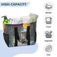 thumbnail image 5 of WOBOGO Winter Evening Sunset Tote Shopping Bag Reusable Heavy Duty Durable Foldable Washable 15.4×12.8×9.8in, 5 of 8