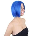 thumbnail image 5 of HPO Adult Women's Sad Blue Wig, Perfect for Halloween, Flame-retardant Synthetic Fiber, 5 of 10