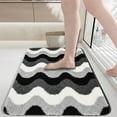 thumbnail image 2 of Non-Slip Bathroom Rug Mat, Absorbent Floor Carpet, Quick-Dry Doormat for Entrance, Soft Bedroom Mat, Washable Polyester, Decor, 2 of 9