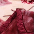 thumbnail image 6 of DBOZE Warm Luxury Heavy Plush Korean Style Mink Winter Blanket, 2 Ply Reversible Silky Velvet Fleece Blanket, King Size, Color, Mild Wine/Cream, 6 of 7