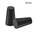 thumbnail image 3 of Tapón cónico de goma sólida Uxcell de 10 mm a 15 mm para laboratorio y hogar negro paquete de 30, 3 of 5