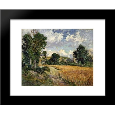 Cornfield in the Valley of Saint-Jean-du-Doigt 20x24 Framed Art Print by Maufra, Maxime