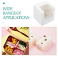 thumbnail image 3 of HEATSHAKING Masteelf 20PCS Mini Cupcake Box with Inserts and Window Small Single Container for Cookie Muffin Dessert Pastry Party Favors, 3 of 8