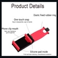thumbnail image 3 of HUGFEGWE Car Steering Wheel Phone Mount, Red, Portable Electronic Device Mount, Compatible with iPhone and Samsung U2537-6039, 3 of 7