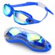 thumbnail image 1 of Gafas de natación espejadas, gafas de natación sin fugas, protección UV antivaho, gafas de natación con protección de visión amplia libre WD.WDQZL Cocina, 1 of 5