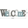 thumbnail image 5 of Rustic  Wooden Cutout Word Decor Freestanding Welcome Tabletop Decor, 16.34" X 4.6" Welcome Block Letters Sign (Multicolor Welcome Sign), 5 of 7