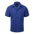 thumbnail image 4 of Guayabera Boys & Kids Cuban Beach Wedding Casual Short Sleeve Button Up Shirt, White, 12, 4 of 12