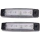 thumbnail image 1 of 2 uds 12v 6 Led marcador de remolque luz trasera luces de posición lámpara de señal de giro lateral lámpara de señal luces de tablero (blanco), 1 of 5