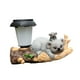 thumbnail image 3 of Estatua de jardín con luz solar, figura de exterior montada en el árbol para patio y porche. koalas, 3 of 9