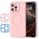 thumbnail image 1 of Funda ESR para iPhone 16 Pro Max con silicona rosa MagSafe, 1 of 9